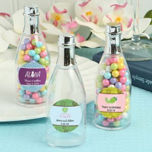 Tropical Champagne Bottle Party favors